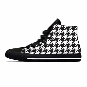 Houndstooth Print Sneakers