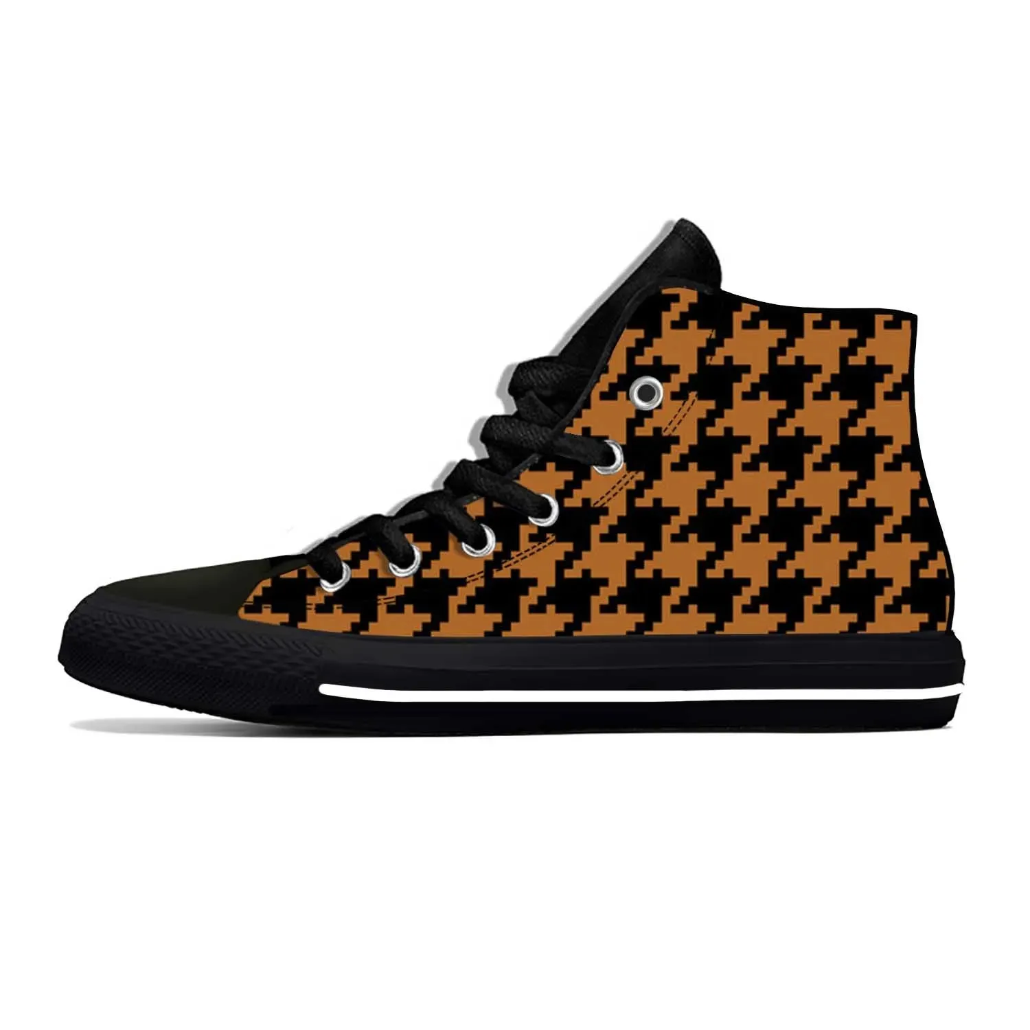 Houndstooth Print Sneakers