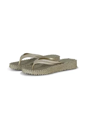 Ilse Jacobsen Cheerful Platform Flip Flops Platinum