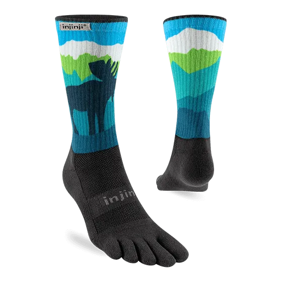 Injinji Artist Designed Men's Crew Toesocks