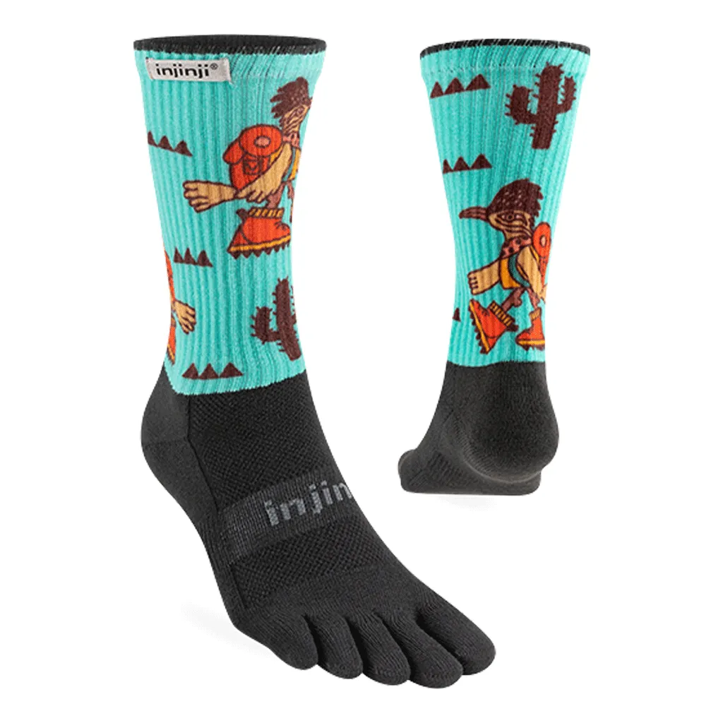 Injinji Artist Designed Men's Crew Toesocks