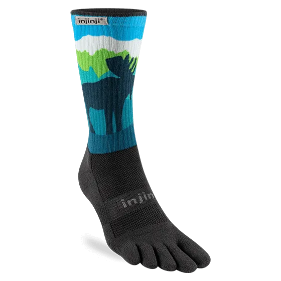 Injinji Trail Crew Sock Mens - Artist Designed Series