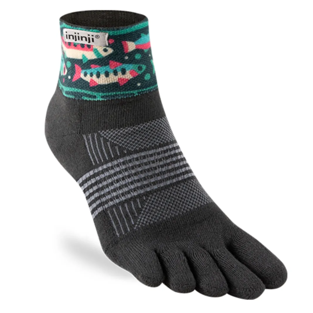 Injinji Trail Mini-Crew Sock Womens - Artist Designed Series