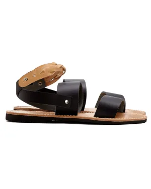 Isapera Sandals | Fokos in Black - FINAL SALE