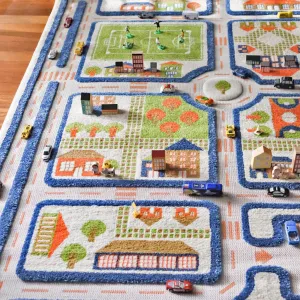 IVI Play Rug Traffic Blue Large