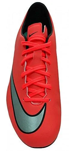 Kids Jr Mercurial Victory V Fg Bright Mango/Mtllc Slvr/Hypr Trq Soccer Cleat 3.5 Kids Us