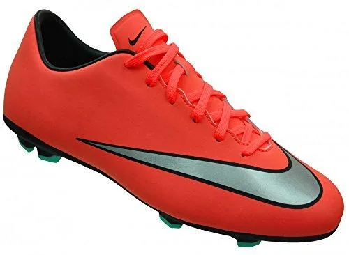 Kids Jr Mercurial Victory V Fg Bright Mango/Mtllc Slvr/Hypr Trq Soccer Cleat 3.5 Kids Us