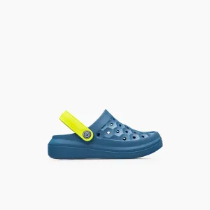 KIDS VARSITY CLOG - SOLID MIDNIGHT TEAL/CITRUS