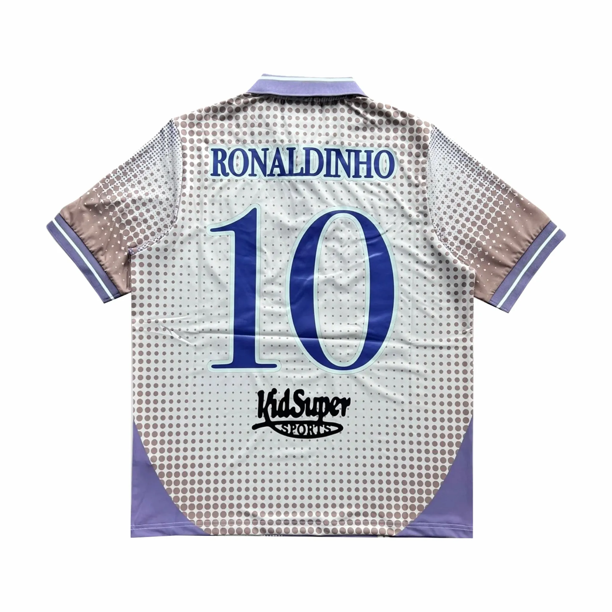 KidSuper Studios Ronaldinho Soccer Jersey (Cream/Blue)