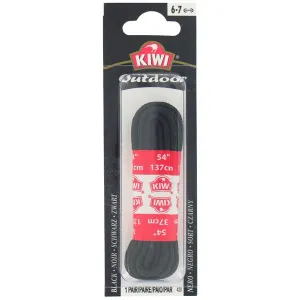 KIWI - Black Outdoor Shoe Laces 54" - 1 Pair