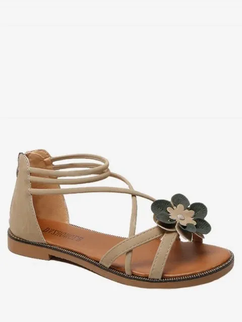 Latest Decor Cross Strap Flat Sandals