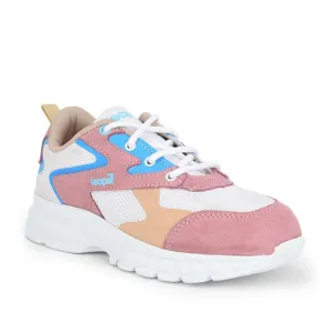 Leap7x Sports Lacing Shoes For Kids (Peach) JEEVA-24 By Liberty