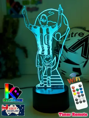 Lionel Messi Footballer Player World Cup 3D LED Night Light