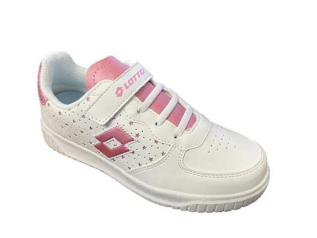 Lotto scarpa da ginnastica da bambina Venus 1 AMF STR CL S 219415 AFS white cashmere ros