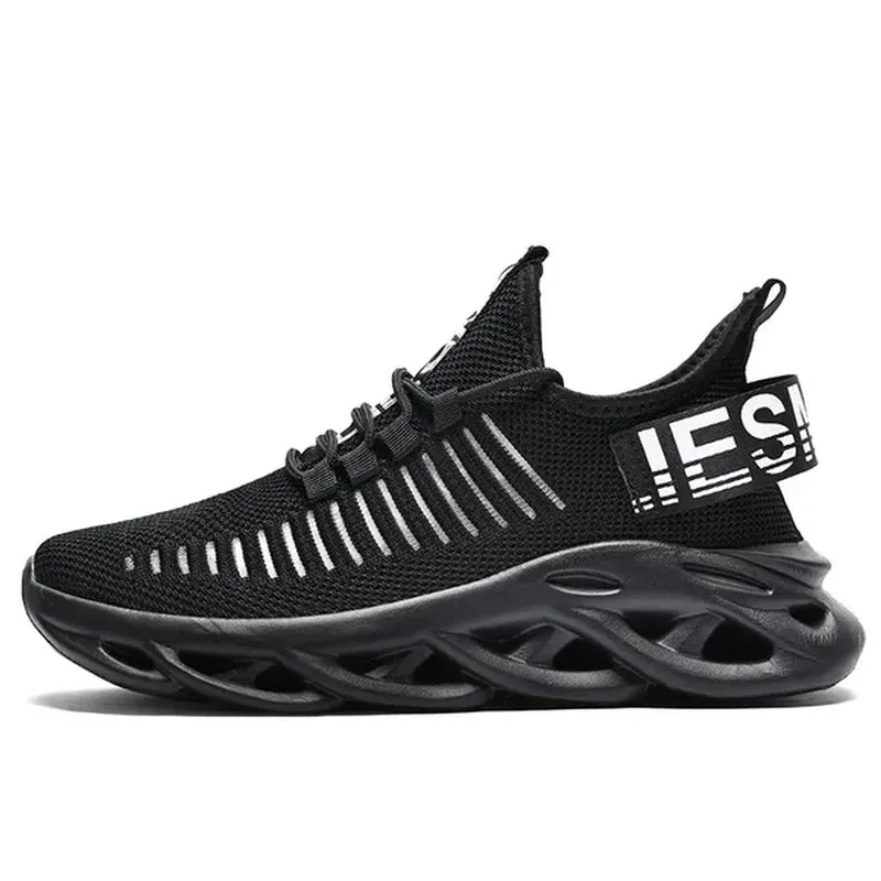 Mens Blade Sports Shoes Breathable Mesh Sneakers Outdoor Running Shoes Trainers for Men plus Size 39-48