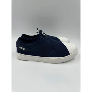 Men's Size 8, MOZ Slip-On Navy & White Sneakers Perfect for All Day Errands