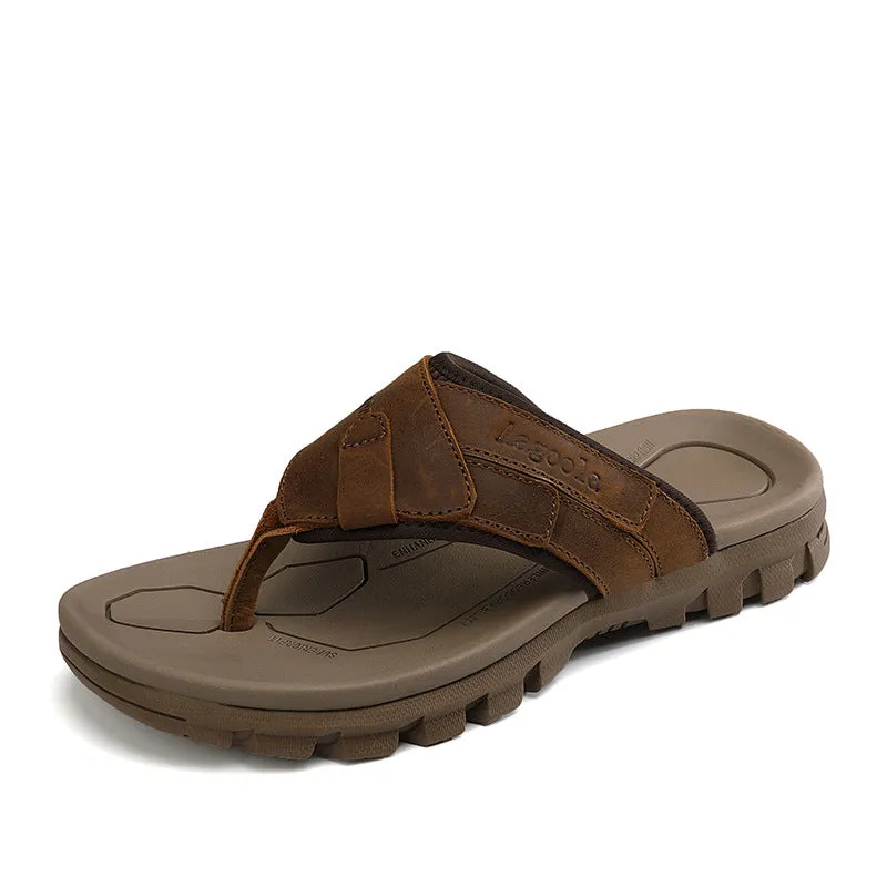 Mens Summer Outdoor Slippers Flip-flops Beach Shoes