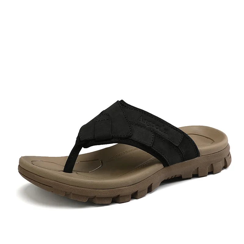 Mens Summer Outdoor Slippers Flip-flops Beach Shoes