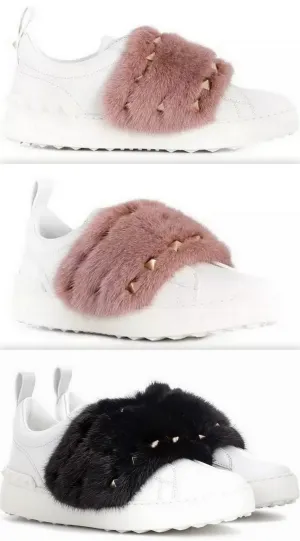 Mink Fur Sneakers