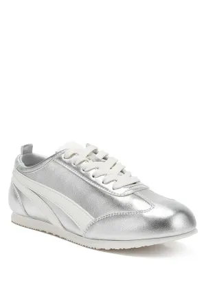 Montek Metallic Lace-Up Sneakers