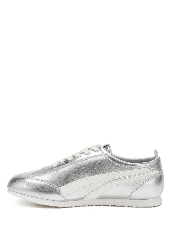 Montek Metallic Lace-Up Sneakers