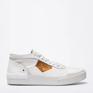 Mundialito mid white sneakers