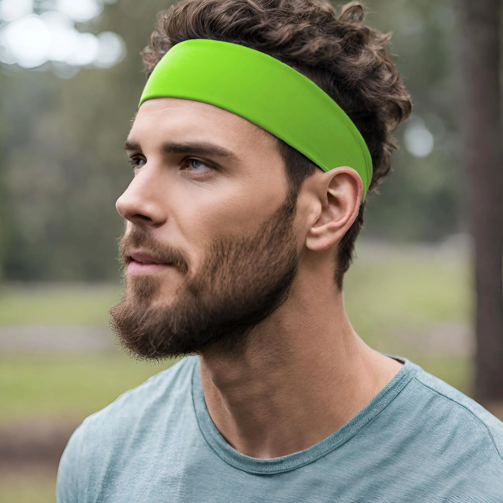 Neon Green Cotton Headband