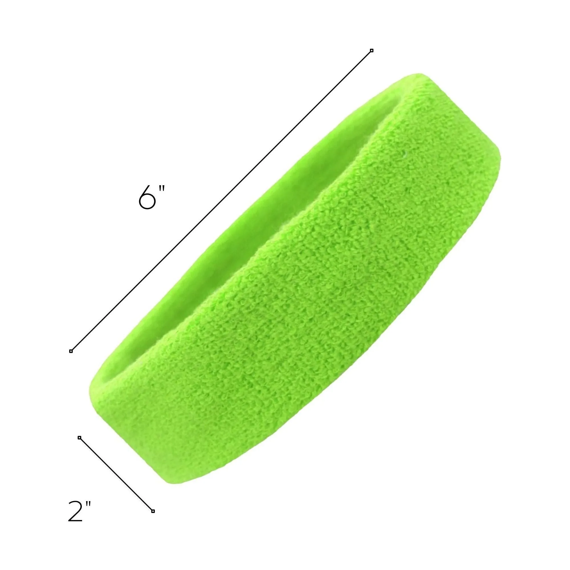 Neon Green Head Sweatband