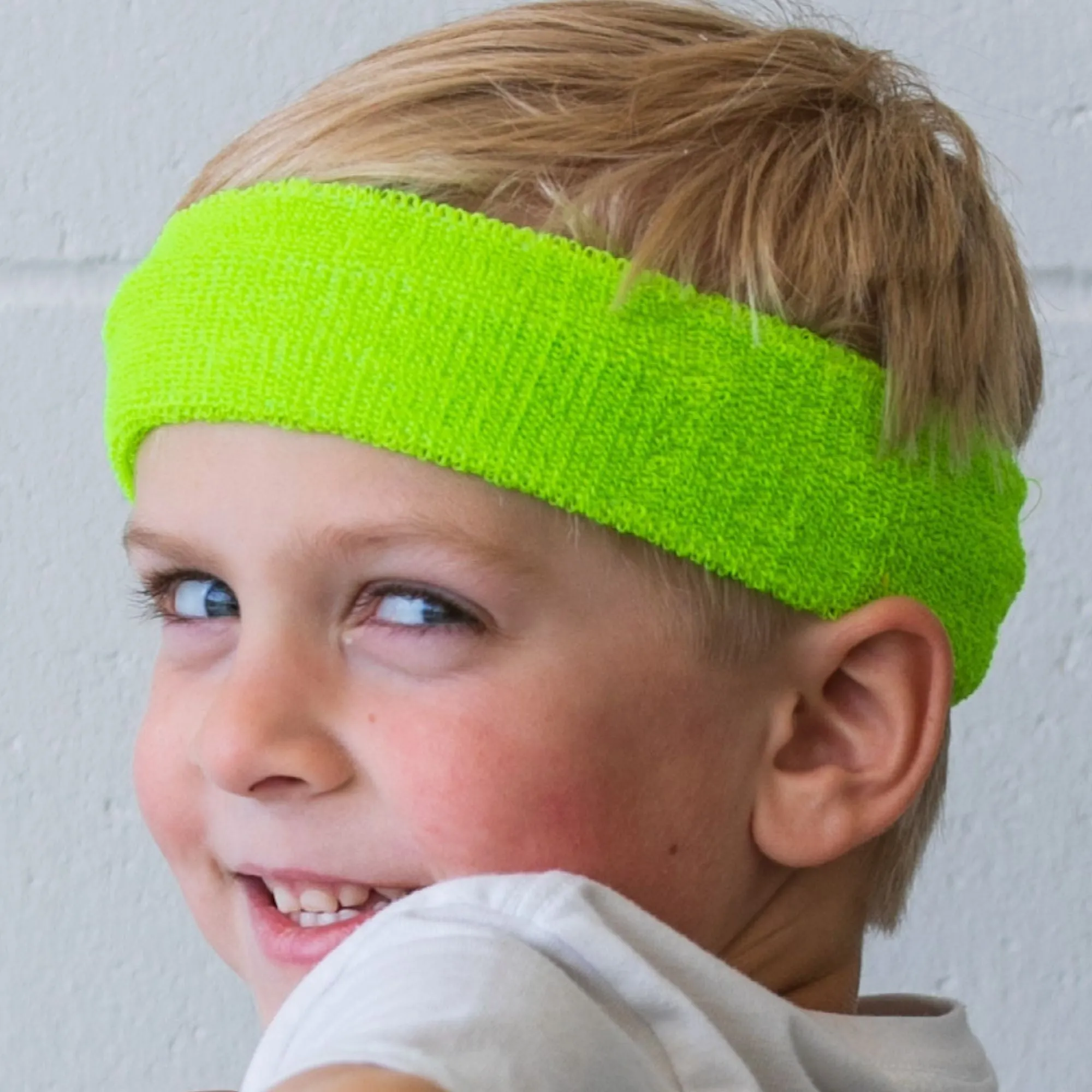 Neon Green Head Sweatbands - 12 Pack