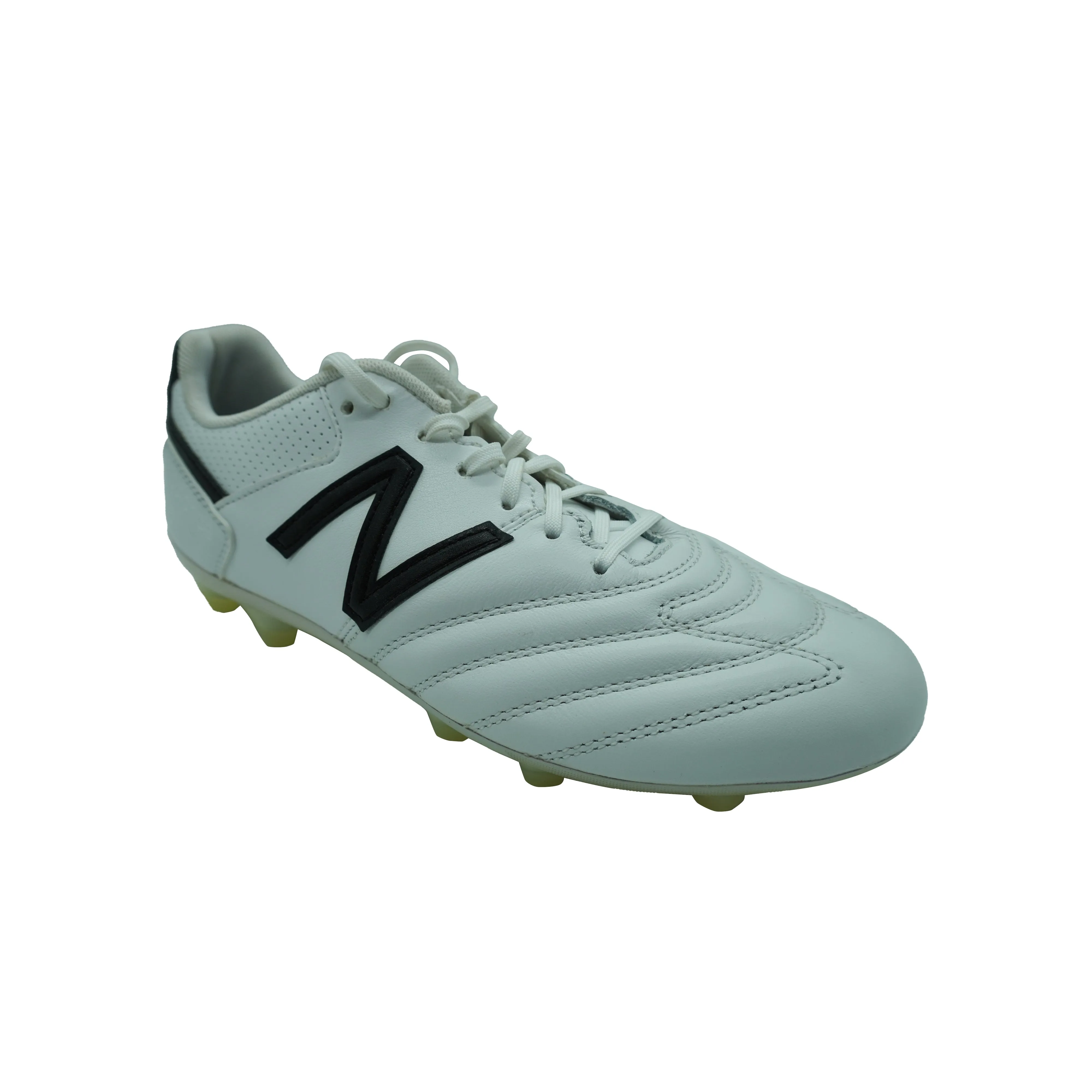 New Balance Men's 422 Firm Ground V1 Soccer Cleats White Black Size 5