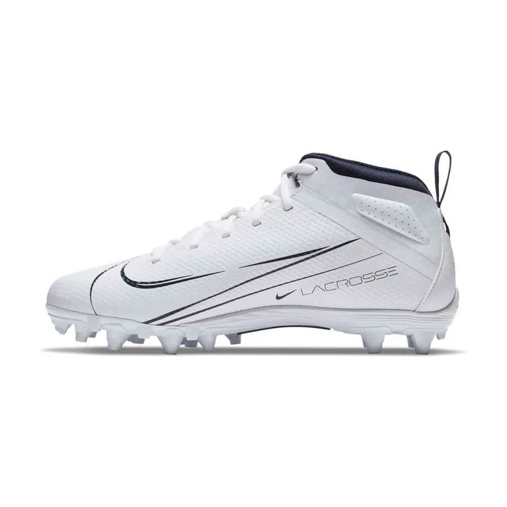 Nike Alpha Huarache 7 Varsity White/Navy Blue Lacrosse Cleats