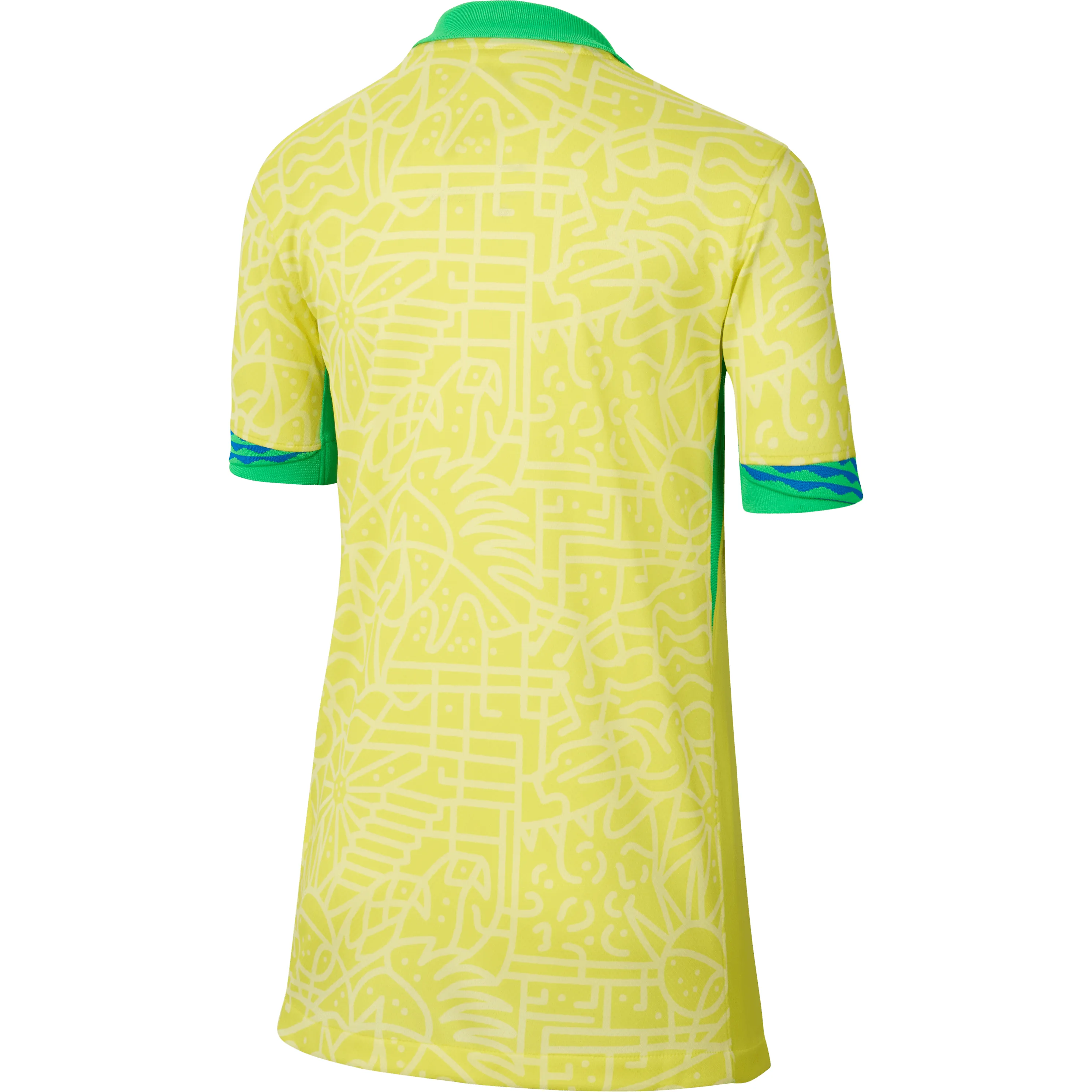 Nike Brazil Youth 2024 Stadium Home Jersey