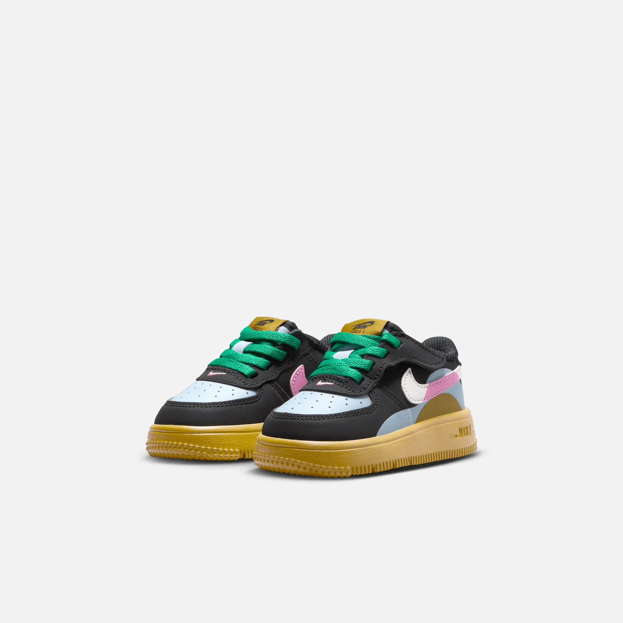 Nike Kids' Air Force 1 Low Easyon LV8 2 Multi Color Layers (TD)