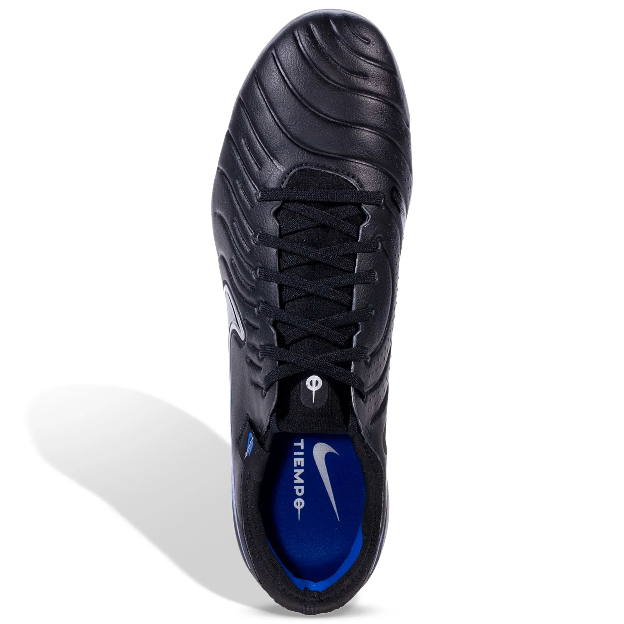 Nike Legend 10 Pro Firm Ground Soccer Cleats (Black/Chrome-Hyper Royal)