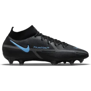 Nike Phantom GT2 Elite FG-WHITE/BLACK-BLACK/BLACK-IRON GREY