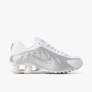 Nike Women's Shox R4 White / White - Metallic Silver