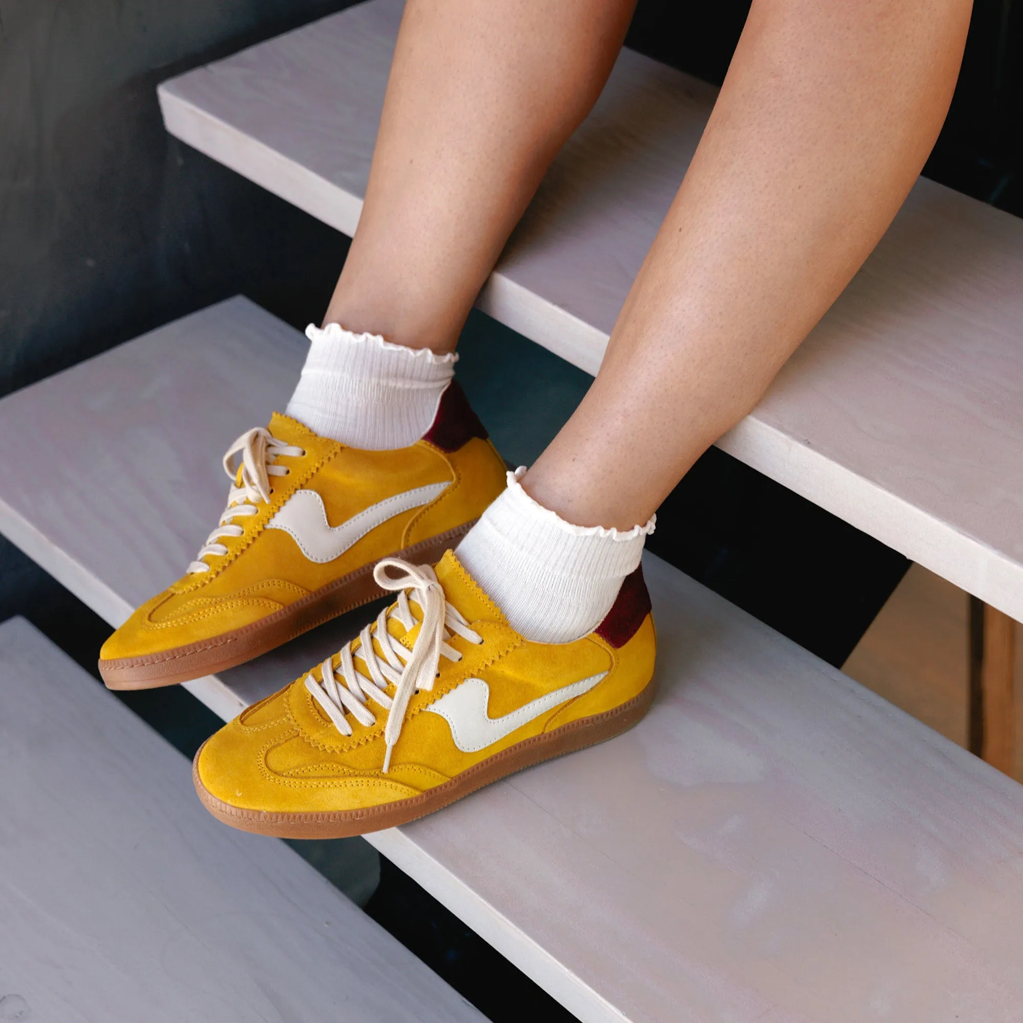 NOTICE SNEAKERS MUSTARD SUEDE