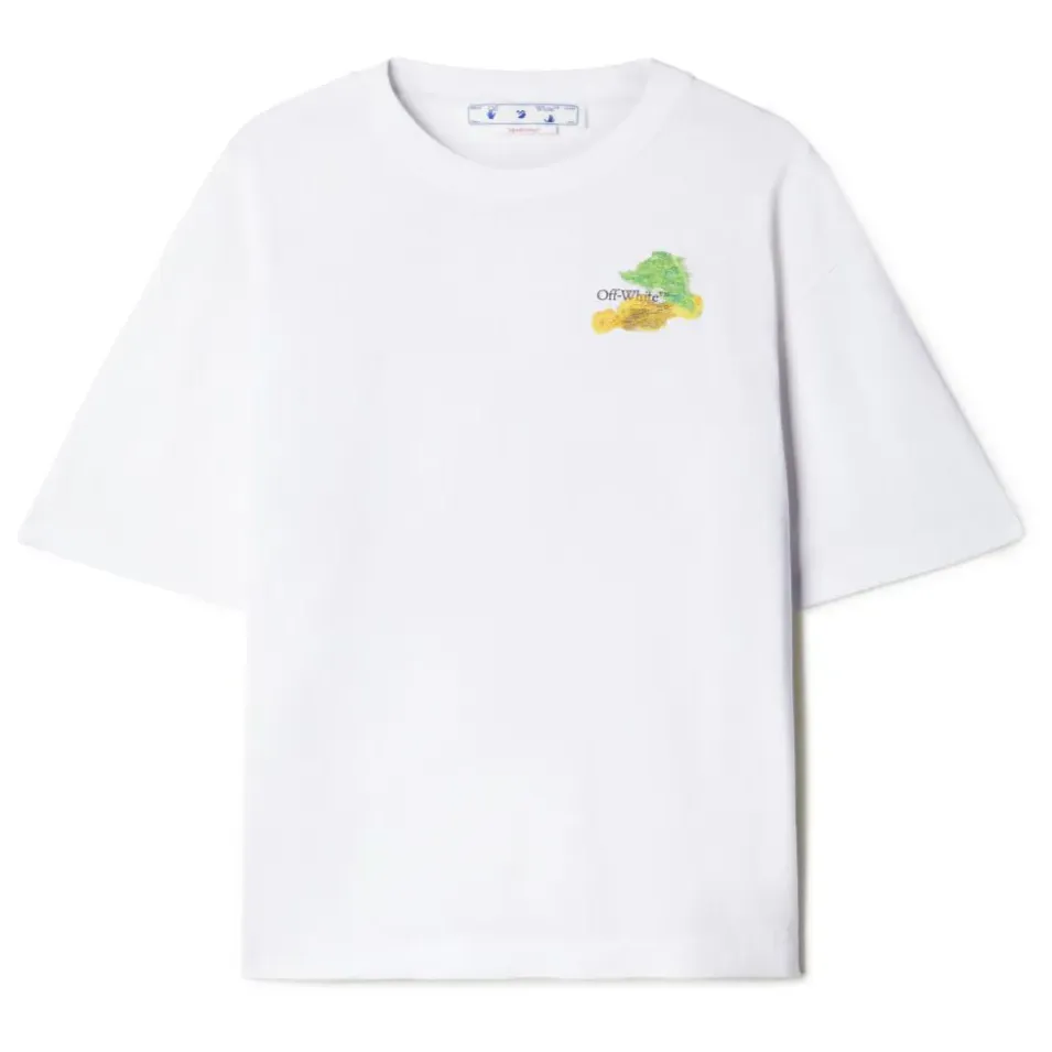 Off-White Brush Arr Over Skate S/S T-Shirt White