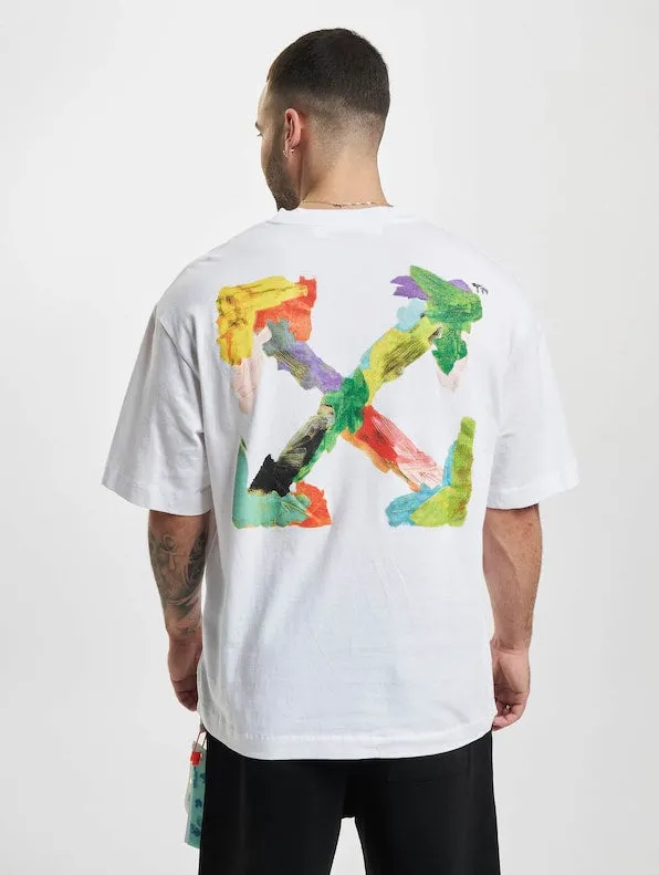 Off-White Brush Arr Over Skate S/S T-Shirt White