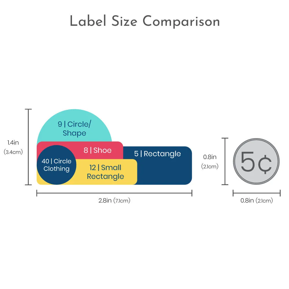 One Color Kindergarten Labels Pack