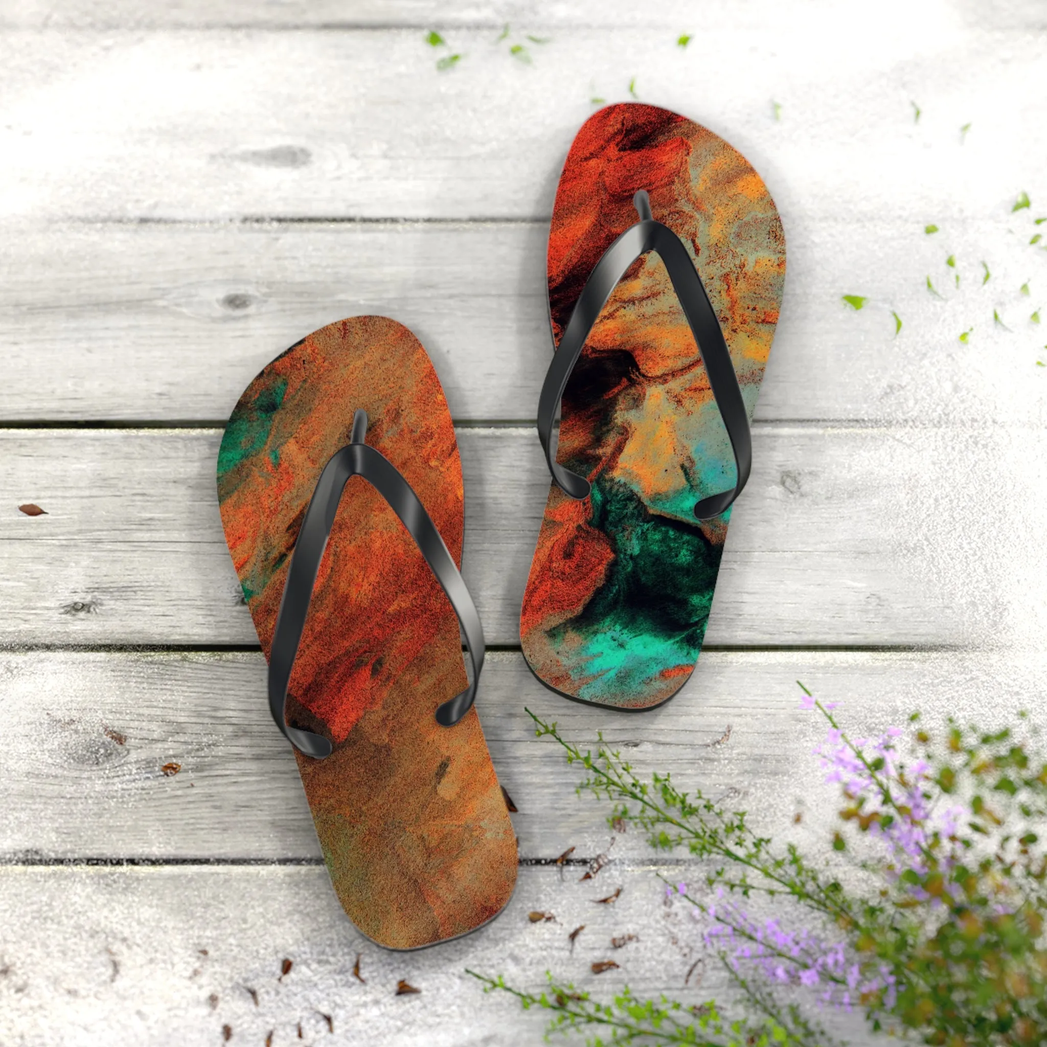 Orange flush - Inovax Flip Flops