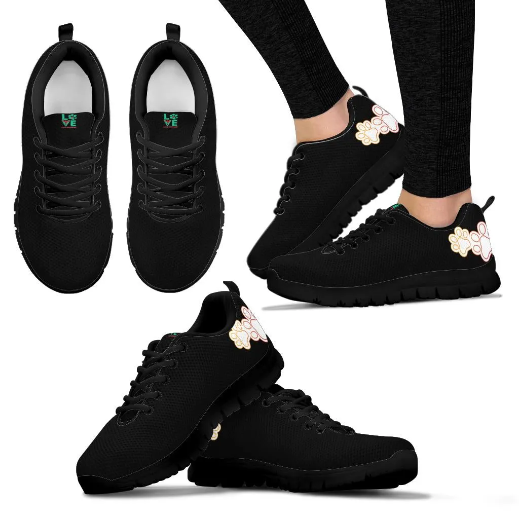 Pawprints on heel -  Women's Sneakers