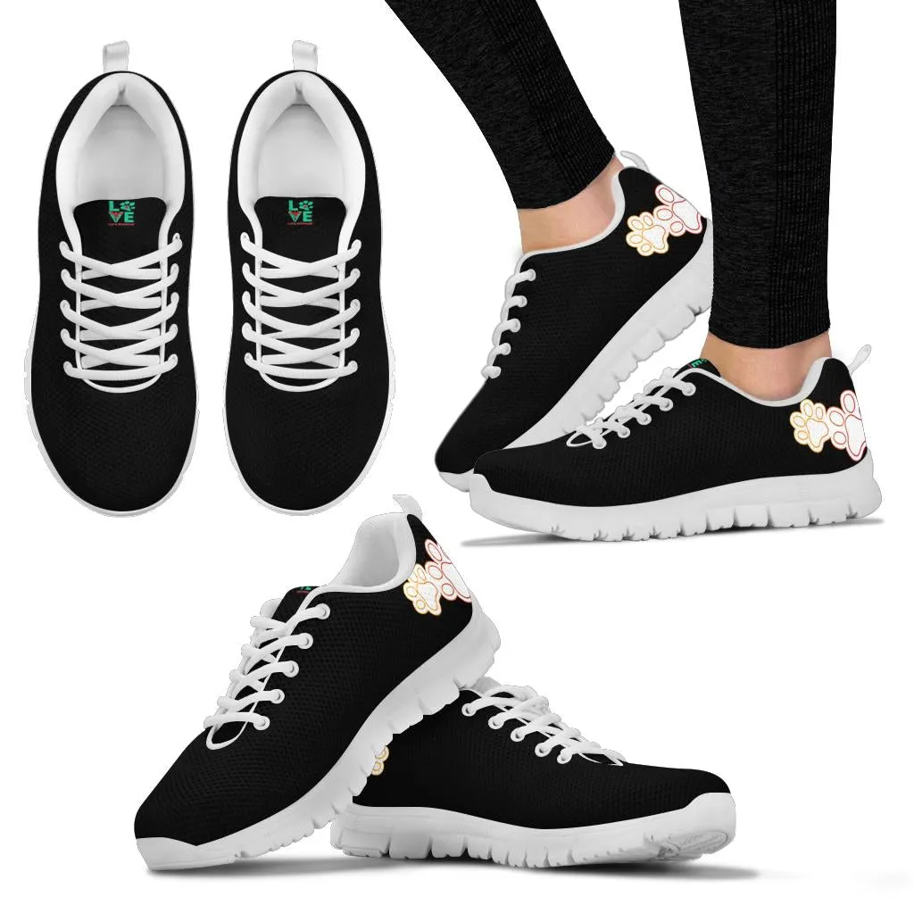 Pawprints on heel -  Women's Sneakers