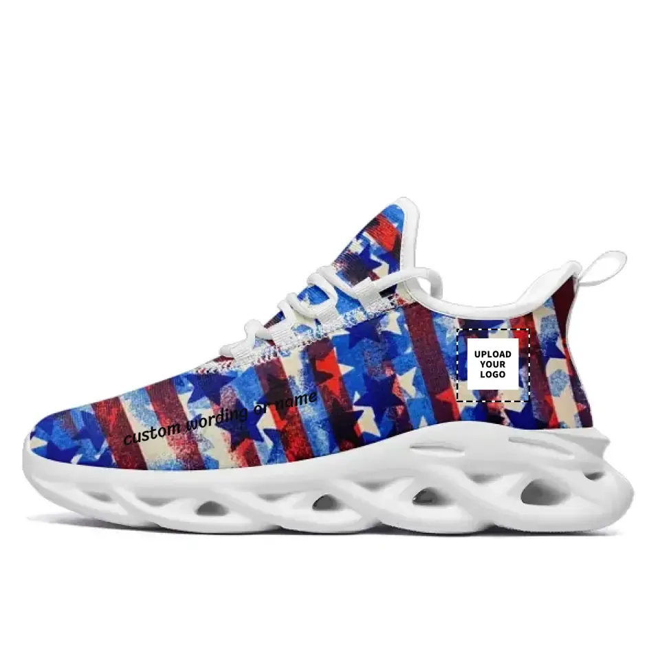 Personalized America Flag Sneakers, Custom Patriotic Shoes,Comfortable Shoes,2016MS-23025001,Winter Sneakers,Outdoor Boots,Comfy Winter Boots