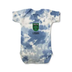 Personalized Tie Dye Austin FC Bodysuit