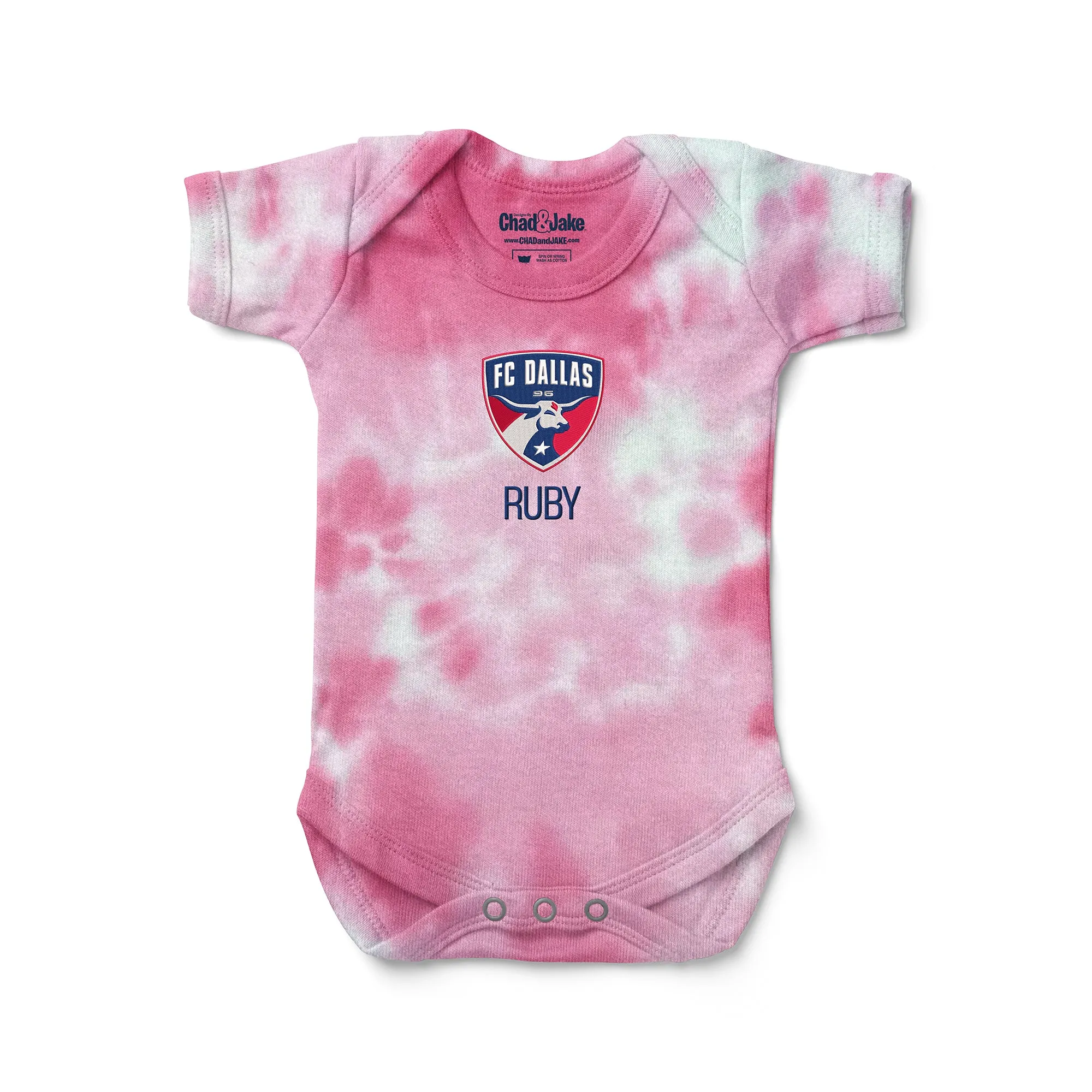 Personalized Tie Dye FC Dallas Bodysuit