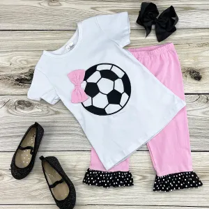 Pretty Soccer Star 2-piece Capri Set