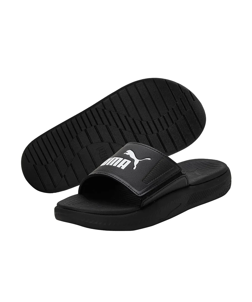 Puma Unisex-Kid Softride Slide Junior Black-White Slide - 3UK (38499201)