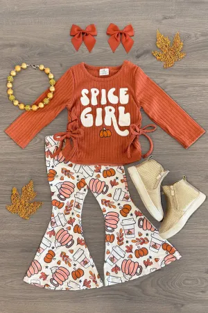 "Spice Girl" Pumpkin Bell Bottom Set