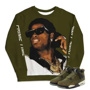 RETRO 4 CRAFT "MEDIUM OLIVE" PRIME SWEATSHIRT